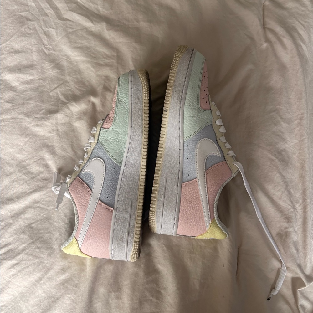 Nike Women's Shoes - Pastel Pink, Mint, Yellow, and White